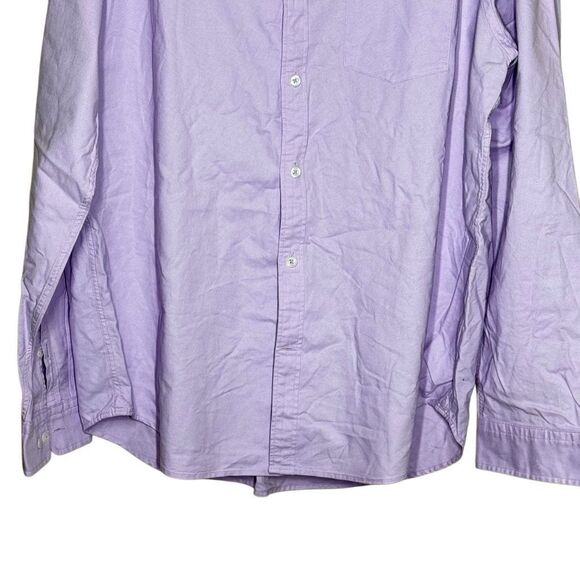 EXPRESS Purple Long Sleeve Slim Fit Dress Shirt Size XL Button Down Pocket - Picture 7 of 9